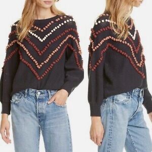 The Great The Bobble Pom Pom Sweater Sz M